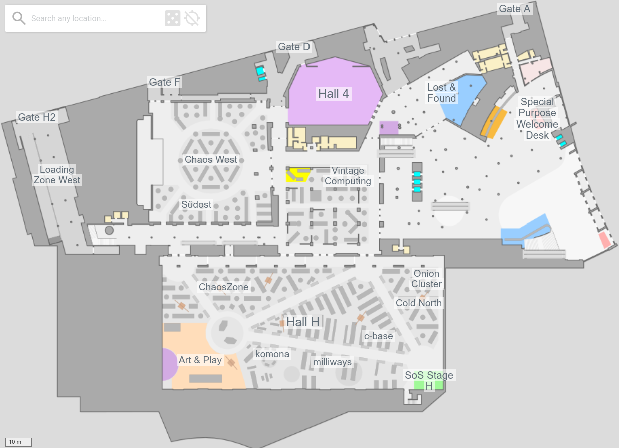 Floor plan of the CCH ground floor taken from c3nav