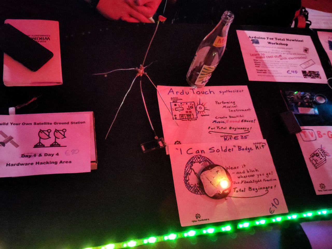 Soldering Area with possible workshops