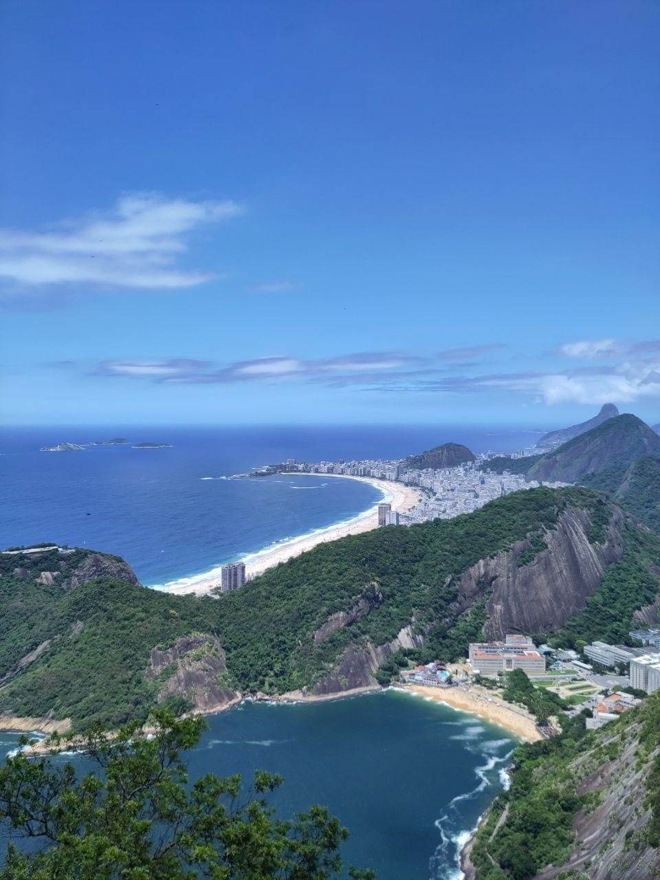 The copacabana beach as seen from the Pão de Açúcar