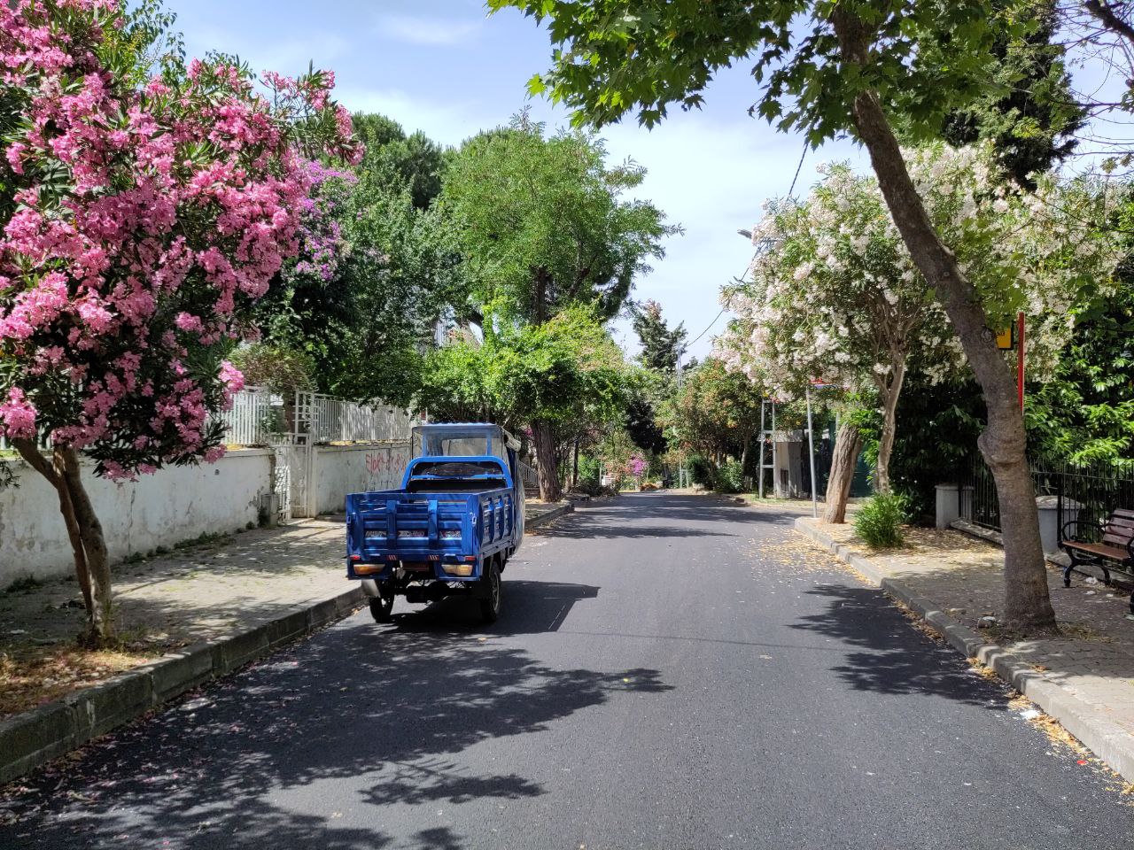 The Island was pretty empty, it has a small town where people live and a bicycle way around it