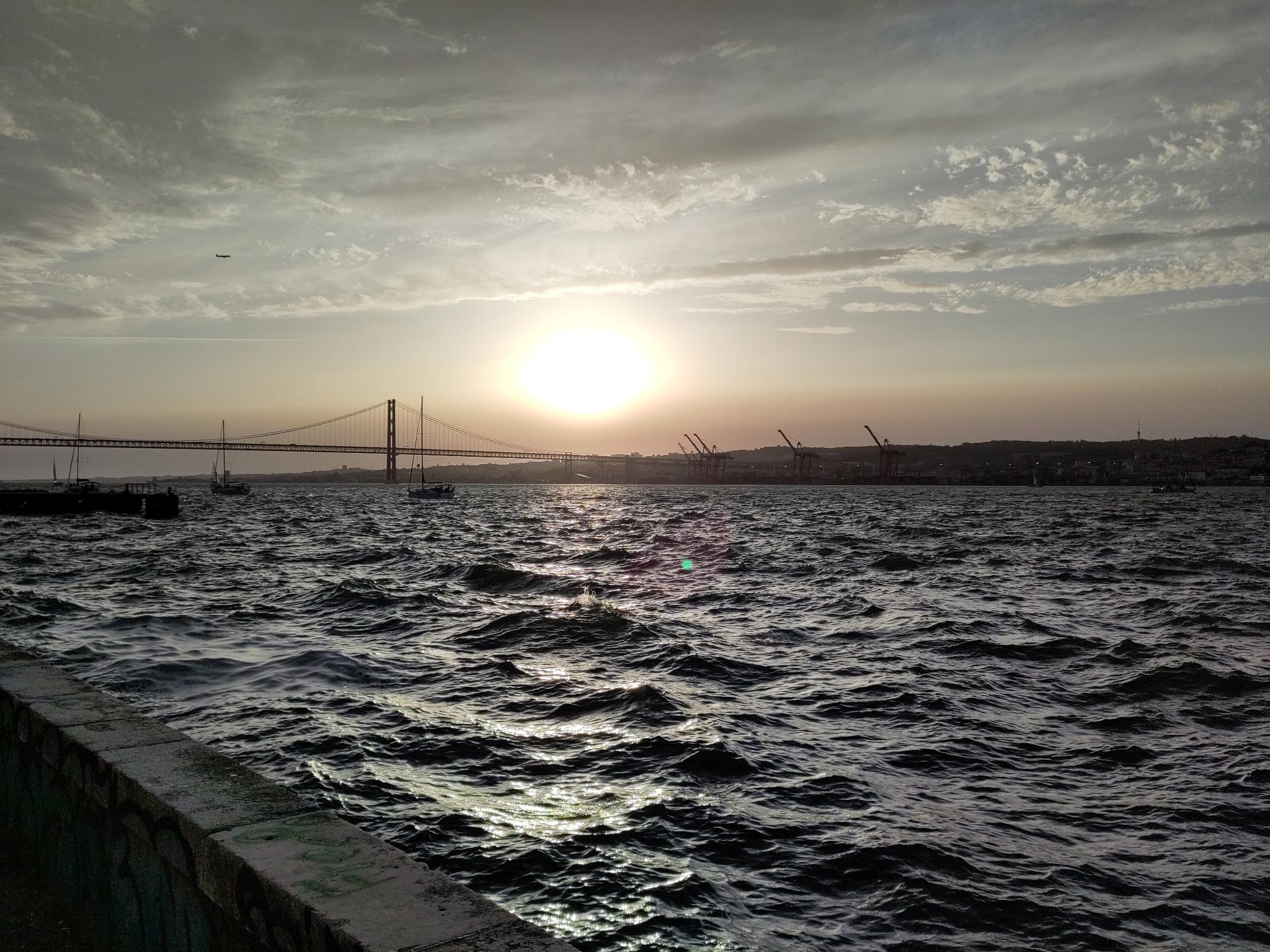 Sunset from the other side of Lisbon