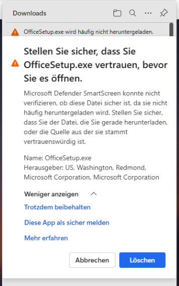 And some more nudging to not install Microsoft Office